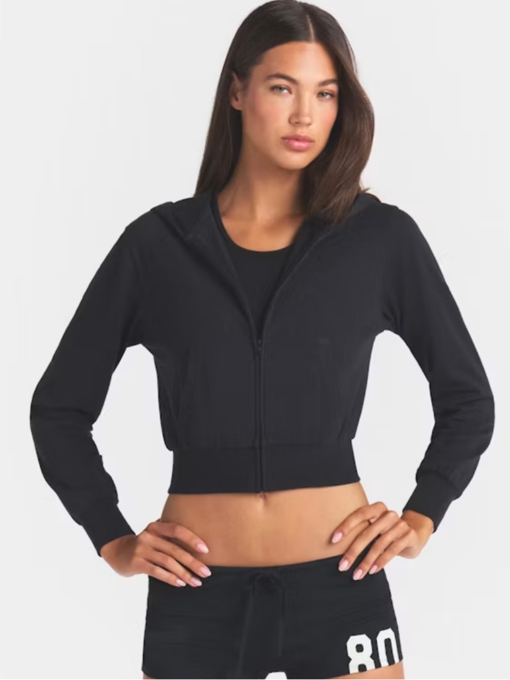 SKIMS Cotton Jersey Zip Up Hoodie